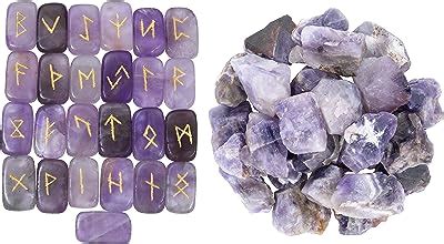 Amazon Tgs Gems Rune Stones Set With Engraved Elder Futhark