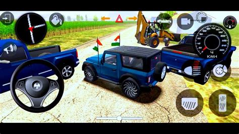 New Modified Mahindra Black Thar Driving Indian Cars Simulator 3d