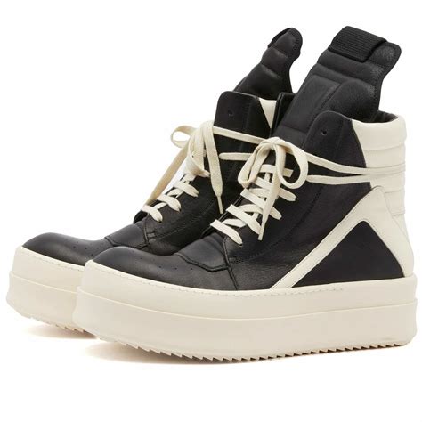 Rick Owens Womens Retro Sneakers In Blackmilk Rick Owens