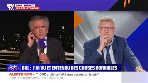 Bernard Henri Lévy BFMTV Le 20H de Laurent Ruquier Israël attaqué