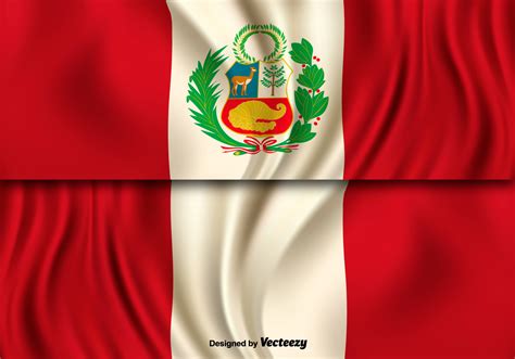 Vector Illustration Of Peru Flag Vector Art At Vecteezy