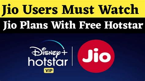 Jio New Plans With Disney Plus Hotstar Subscription 1 Year Of Hotstar