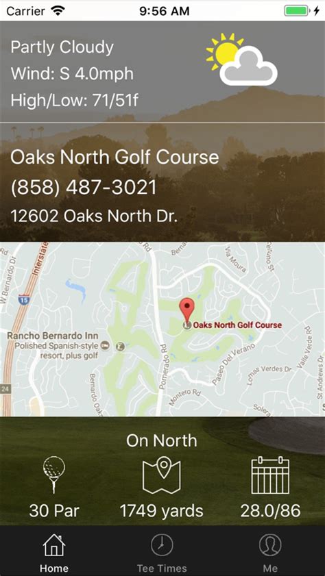 Oaks North Golf Tee Times for iOS (iPhone) - Free Download at AppPure