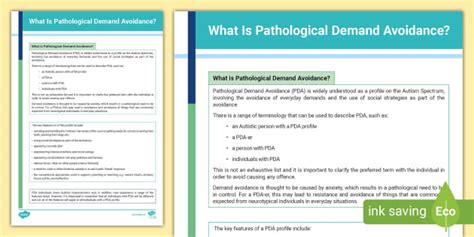 What Is Pathological Demand Avoidance Adult Guidance