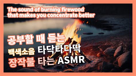 집중력 높이는 장작타는 소리🔥모닥불 Asmr 60분🔥불명 휴식 공부를 위한 장작불 백색소음 Youtube