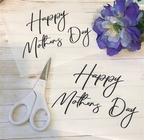 Vinyl Decal Elegant Happy Mothers Day Vinyl Decals D I Y Project