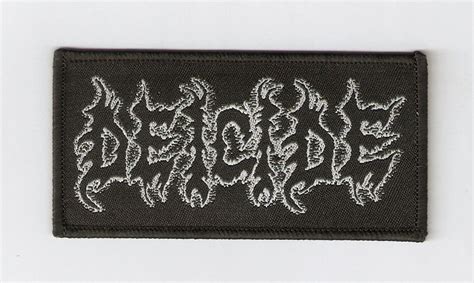 Patch Embroidered écusson Thermocollant Deicide Rock Métal Patches