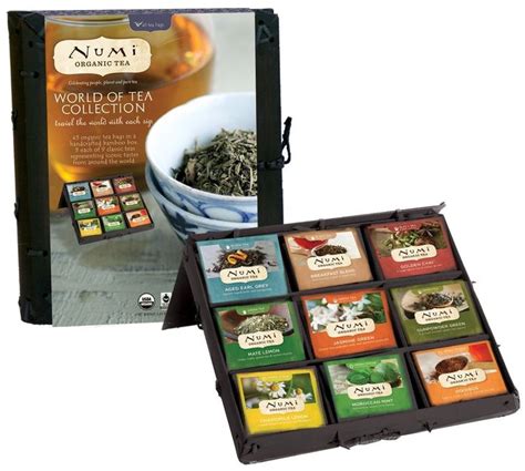 Numi Organic Tea World Of Tea Gift Set Tea Bags Black Green Mate