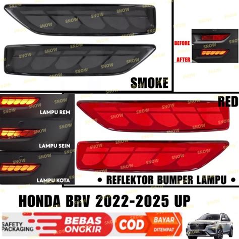 Jual Lampu Reflektor Bumper Belakang Honda Brv 2022 2023 2024 2025 Led Sein Smoke Shopee