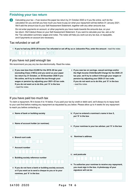 Form Sa100 2020 Fill Out Sign Online And Download Fillable Pdf