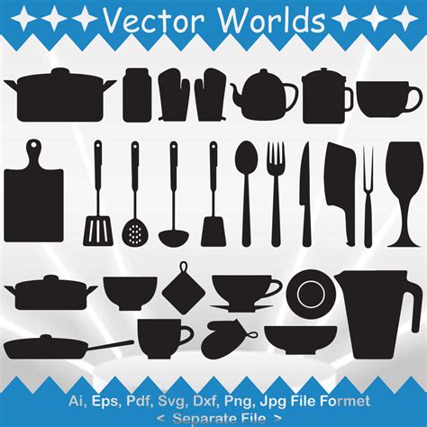 Kitchen Utensil Svg Vector Design Masterbundles