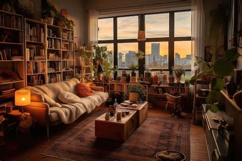 Premium AI Image | Cozy apartment with no people