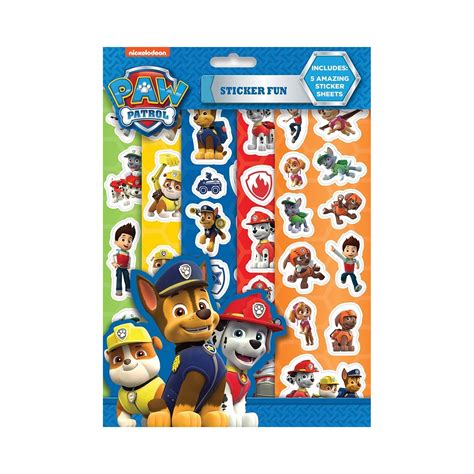 Paw Patrol Characters Stickers Set Walmart