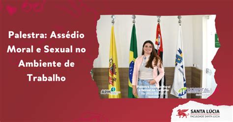 Palestra Assédio Moral E Sexual No Ambiente De Trabalho Faculdade