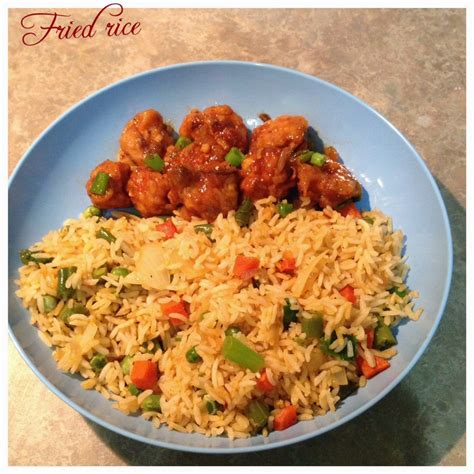 Saritas Kitchen Blog Veg Fried Rice With Manchurian