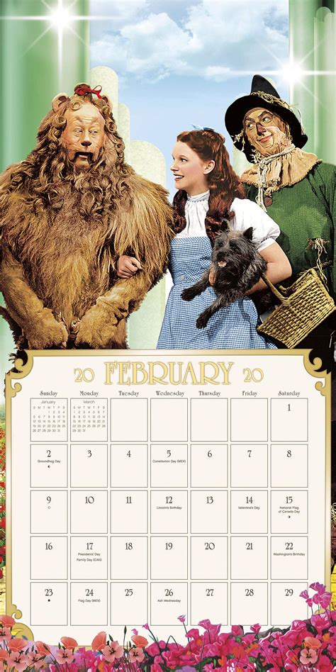 The Wizard Of Oz 2020 Wall Calendar Pricepulse