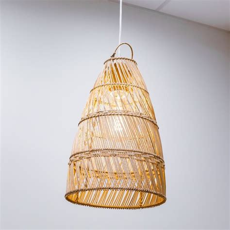 Lampa rattanowa BOHO wisząca w stylu balijskim BALI 50cm