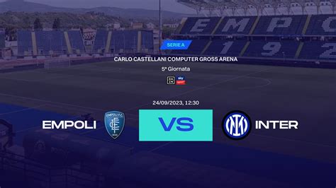 Serie A Dove Vedere Empoli Fc Fc Inter In Tv Streaming