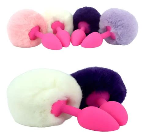 Plug Anal Acostumbrador Cola De Conejo Silicona Cuotas sin interés