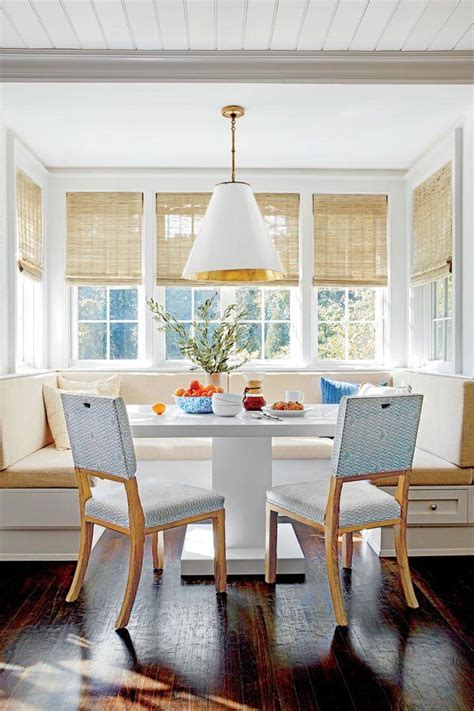 RX 1809 Breakfast Nook Ideas Bay Window Views Banquette Table Kitchen