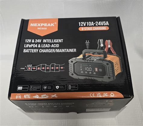 Nexpeak Nc Battery Charger V V Lifepo Lead Acid Portable