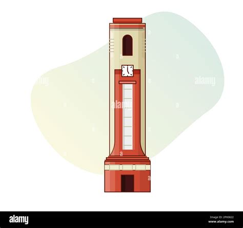 Dehradun City - Clock Tower - Icon Illustration stock illustration ...