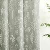 Amazon Estmy Green Botanical Linen Shower Curtain For Bathroom