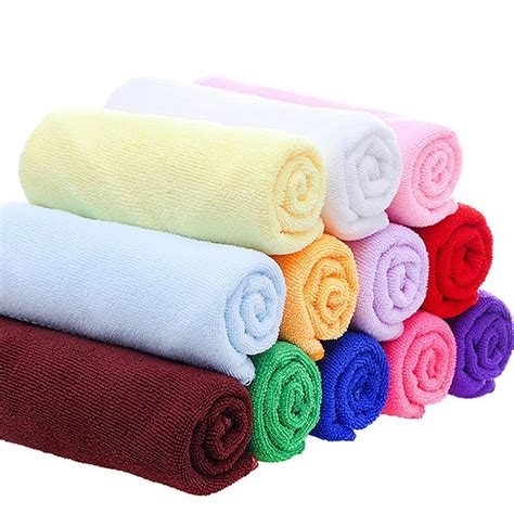 1pcs 30x70cm Pure Color Absorbent Ultra Fine Fiber Towel Cleaning Towel Pure Polyester Towel