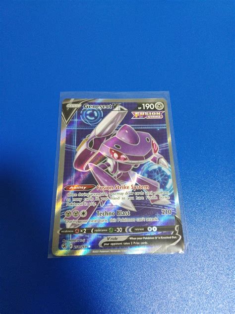 Pokemon Tcg Genesect V Full Art Ultra Rare Ss Fusion Strike Hobbies