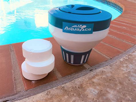 Aquaace Floating Pool Chlorine Dispenser Premium Floater Classic Design