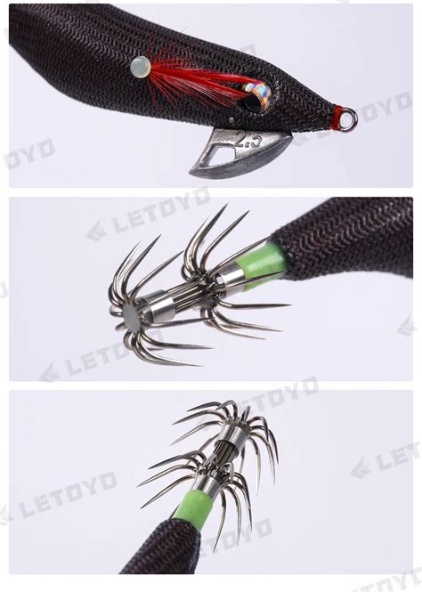 Letoyo Egi Squid Jig 2 5 New Product 105mm 10g Squid Jig Lead Fishing