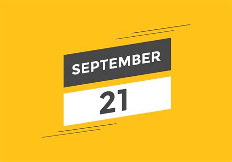 september 21 calendar reminder. 21th september daily calendar icon ...