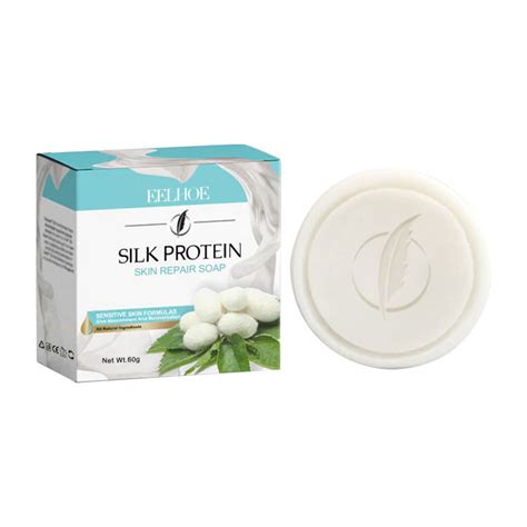 Eelhoe Silk Protein Skin Repair Soap Cleansing Pores Decreasing Acne