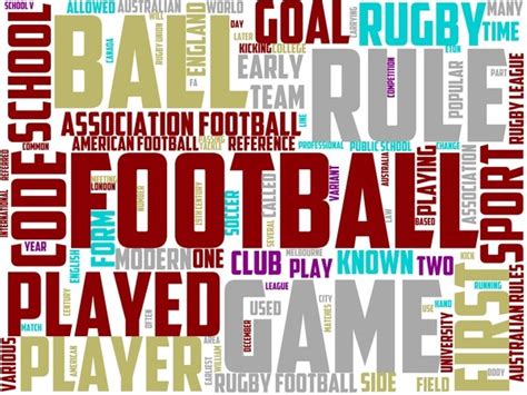 Football Wordart Print Graphic By Walterktaranto Creative Fabrica