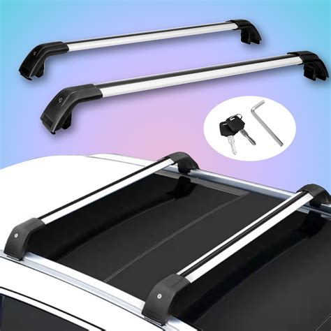 Pcs Fit For Mitsubishi Outlander Lockable Roof Rail Rack