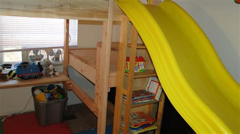 childrens loft bed with slide plans | sad46fbb