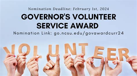 Governor’s Volunteer Service Award | N.C. Cooperative Extension