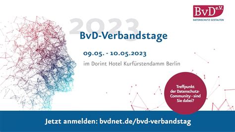 BvD Verbandstage 2023 Treffpunkt Der Datenschutz Community YouTube