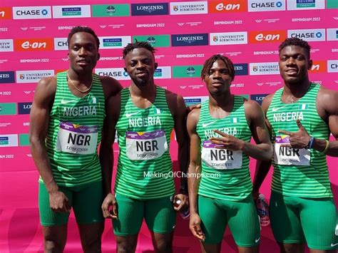 Nigeria Team Wins Bronze In Men S 4x100m Relay Event At Birmingham 2022