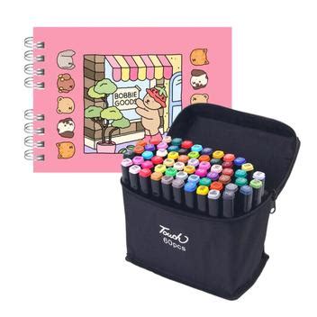 Kit Bobbie Goods E Canetas - Kit Livro de Colorir Bobbie Goods Canetinhas 50 Páginas 60 Canetas ...