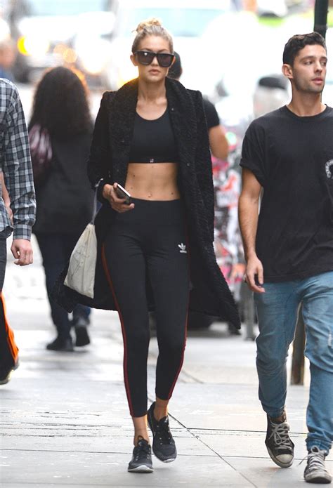 Wearing Nike Flyknit sneakers. | 41 Times Gigi Hadid Proved Sneakers ...