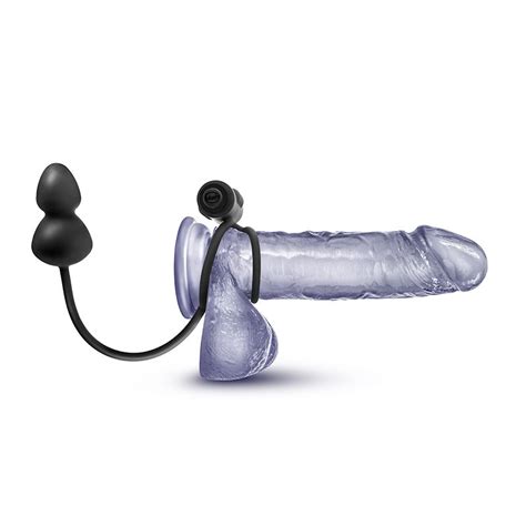 Plug Anal Con Anillo Vibrador Doble Platinum