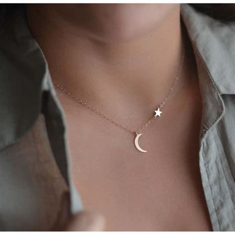 EBUY étoile lune pendentif collier Or pour femme Achat Vente