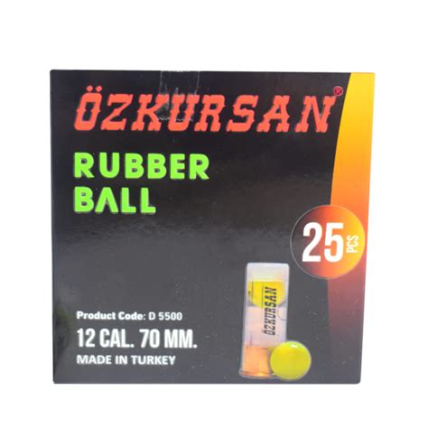 Municion Traumatica Ozkursan Rubber Single Ball X Und Cal