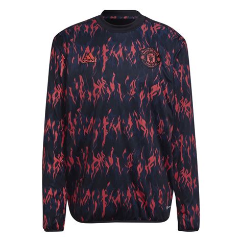 Adidas Manchester United Pre Match Warm Top Mens Sort