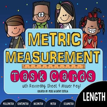 Metric Measurement Task Cards LENGTH By ChiliMath TpT