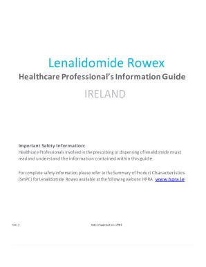 Fillable Online Healthcare Professional Information Guide Fax Email