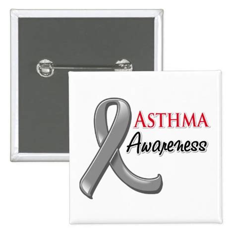 Asthma Awareness Ribbon Button | Zazzle