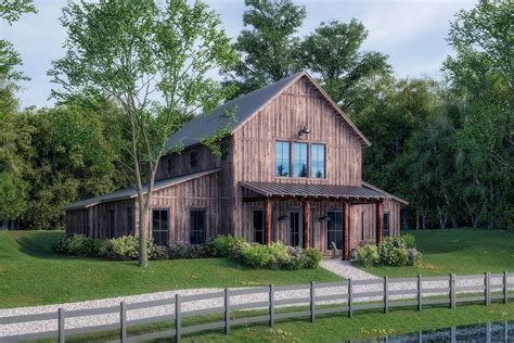 Rustic Barndominium With Loft Overlooking Great Room Below 51867hz