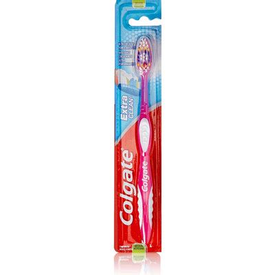 Colgate Extra Clean Medium Toothbrush Colour Pink Rossy